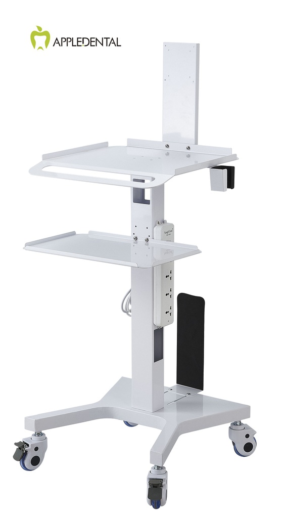 Carro mesa rodante 2 Bandejas + Soporte para Scanner Appledental