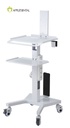 Carro mesa rodante 2 Bandejas + Soporte para Scanner Appledental
