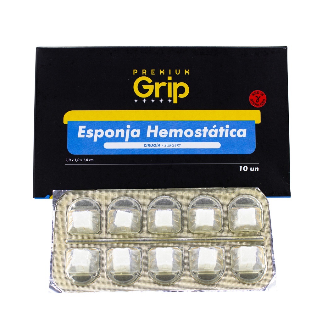 Esponja Hemostática de colágeno x 10 Premium grip