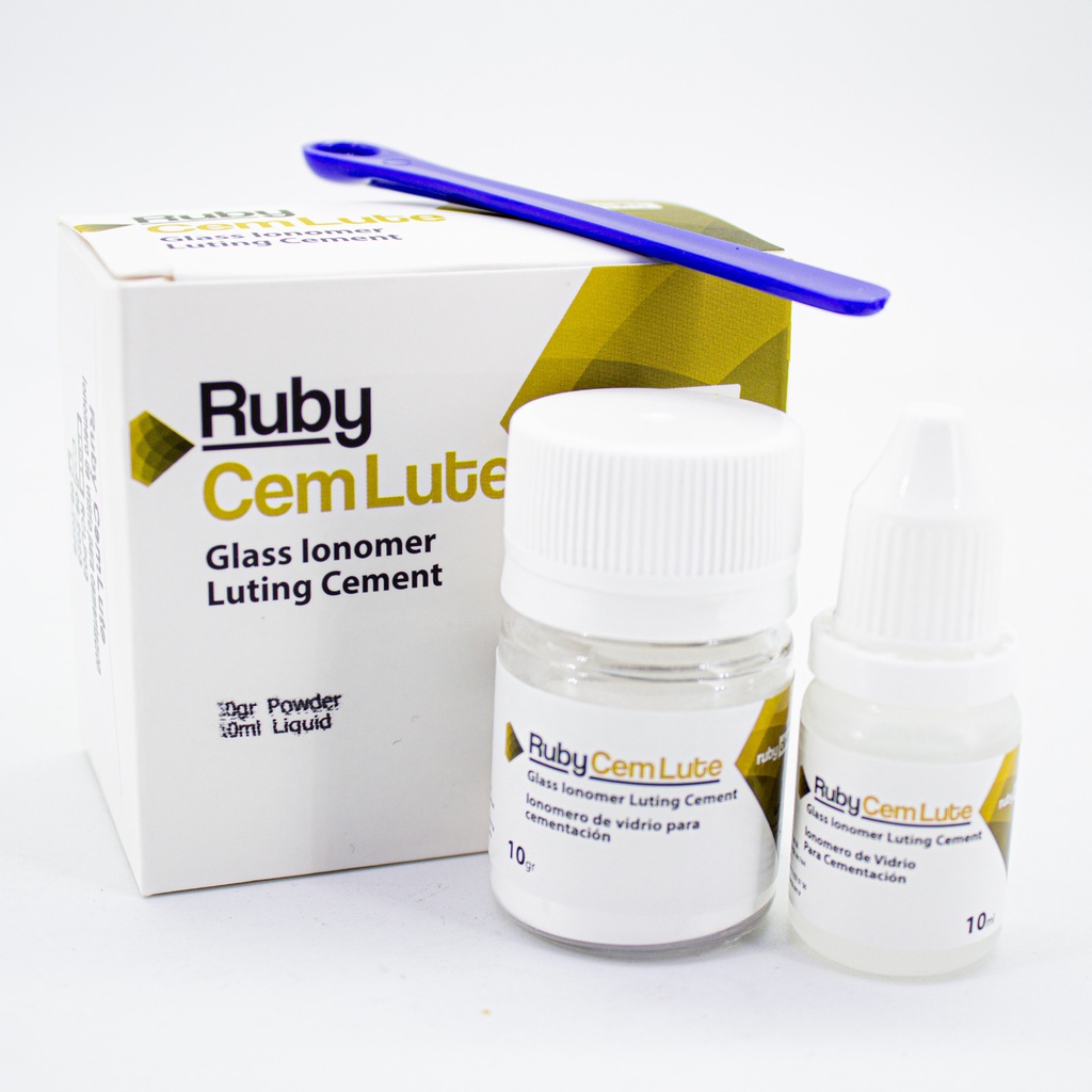 Ionómero de vidrio Cementación RubyCem Luting Incidental