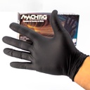 Guantes de Nitrilo Negro &quot;XS&quot; x 10 Machtig