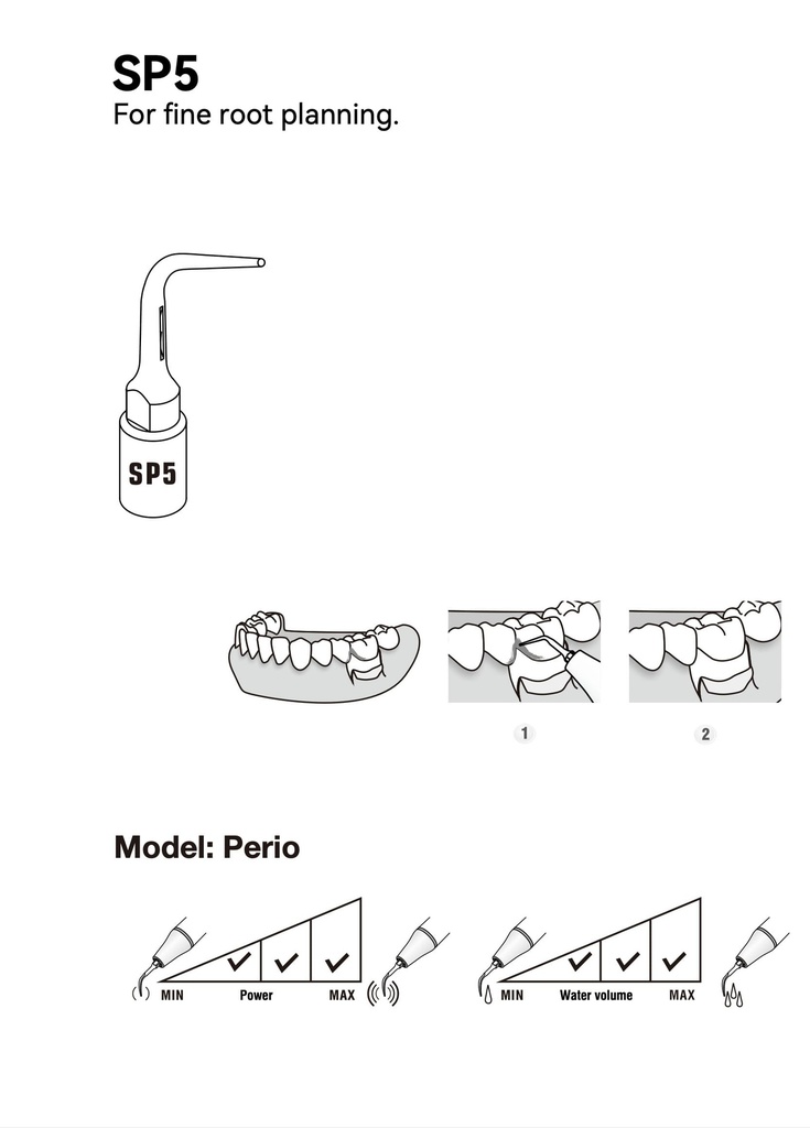 Puntas para Piezo Cirugía Surgic Smart SP Woodpecker