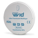 Disco de Zirconio Multi Ultra Translucidez TT 20 mm Vivid
