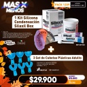 1 Kit Silicona Condensación Silaxil Box Lascod + 3 Set de Cubetas ZT Dental