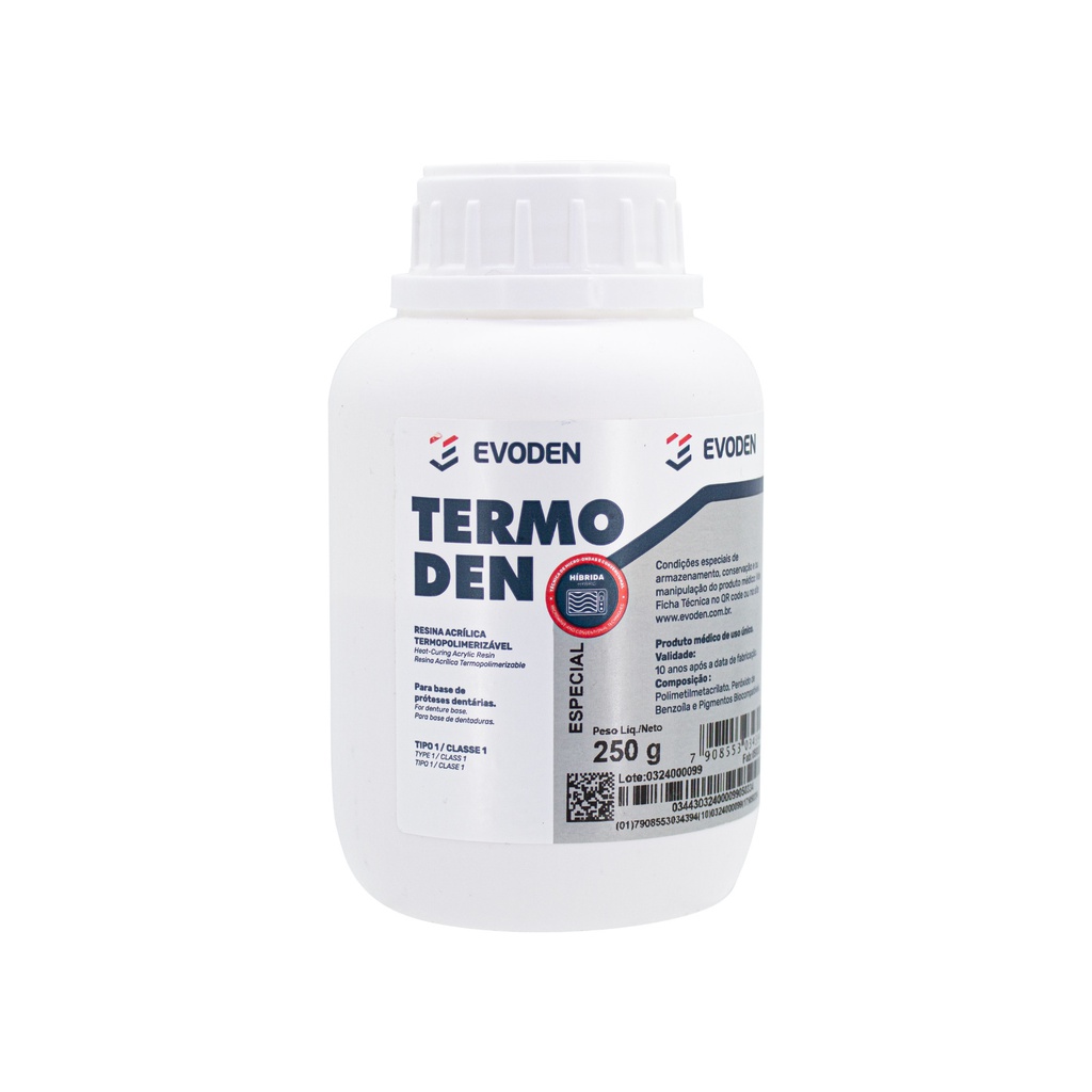 Resina acrílica Híbrida Termocurado Termoden 250 gr Evoden