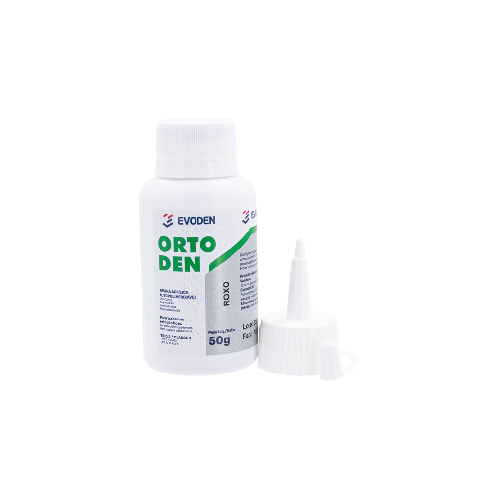 Resina acrílica Autocurado ortodoncia Ortoden 50 gr Evoden