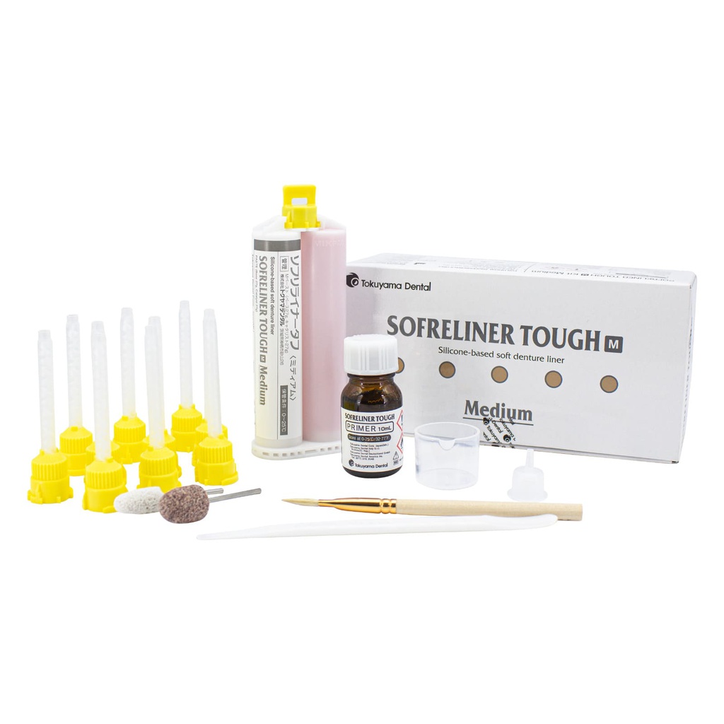 Kit Silicona para Rebase de prótesis Sofreliner tough Medium Tokuyama