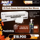 25 Pack Gasas Quirúrgicas Non Woven Machtig