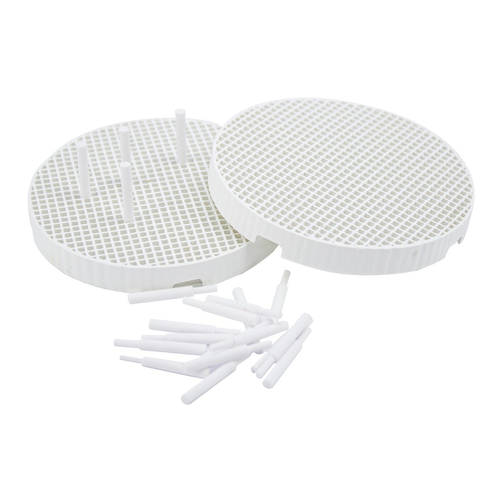 Bandeja cerámica refractaria con pines cerámicos x 2 Machtig