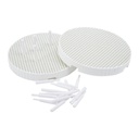 Bandeja cerámica refractaria con pines cerámicos x 2 Machtig