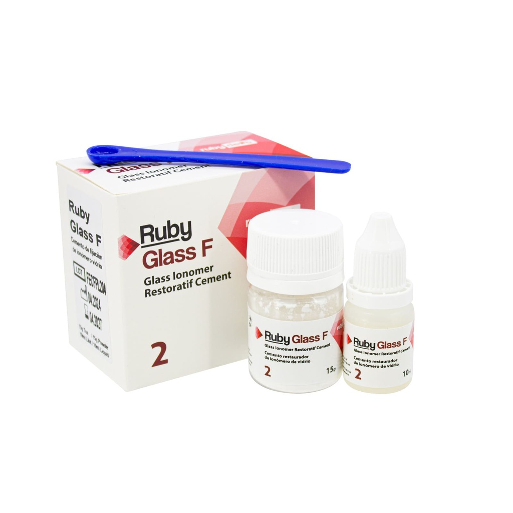 Ionómero de vidrio Restauración RubyGlass F Incidental