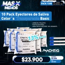 10 Pack Eyectores de Saliva Color´s Transparente Basic Machtig