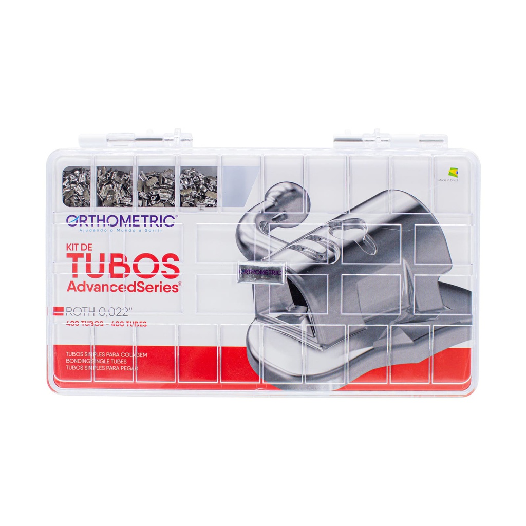 Kit 400 Tubos Simples No convertibles Advanced Series Orthometric