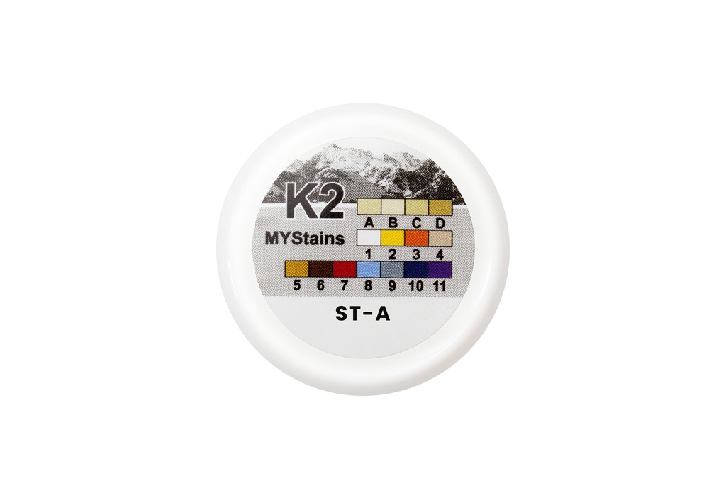 Maquillaje Stain universal colores Básicos K2 MyStains Yeti dental