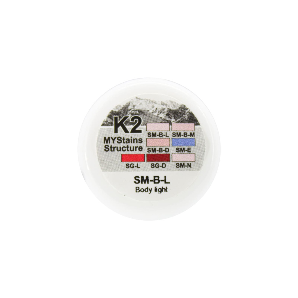 Maquillaje Stain universal colores Estructura K2 MyStains Yeti dental