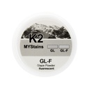 Polvo para glaseado Glaze powder K2 MyStains GL-F Fluorescent Yeti dental