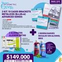 2 Kit 10 Casos Brackets Metálicos (B+LM+A) Advanced Series Orthometric + 2 Alginatos Alginor Ortho Lascod +2 BioEnjuagues bucales Xyntrus Brix