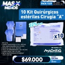 10 Kit Quirúrgicos estériles Cirugía &quot;A&quot; Machtig