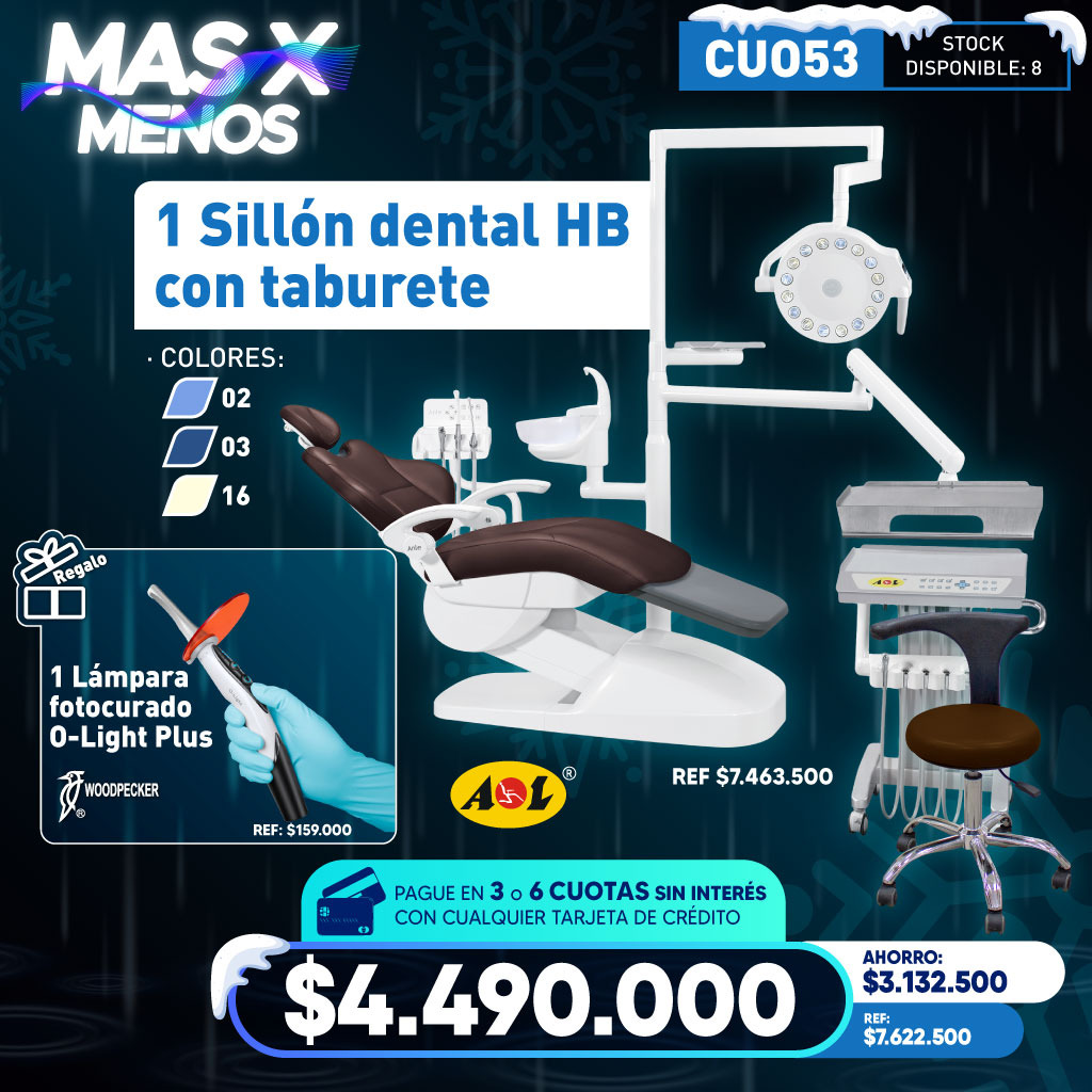 1 Sillón dental HB con taburete Anle + Regalo