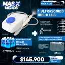 1 Ultrasonido UDS-K led Woodpecker + 5 BioEnjuagues bucales Xyntrus Brix + 5 Protectores Faciales Face Shield Anti-Fog Cotisen