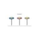Set de 3 Discos para pulido de Cerámica/Disilicato/Zirconio Twist disc diamantado tipo Eve ZT Dental