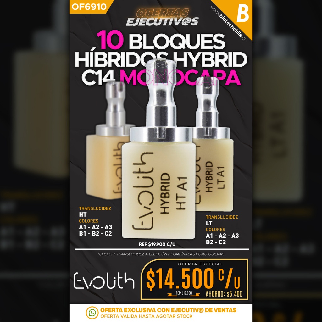 10 Bloques Híbridos Hybrid C14 Evolith