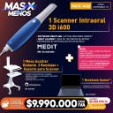 1 Scanner Intraoral 3D i600 Medit + 1 Mesa Auxiliar para Scanner Appledental + 1 Notebook