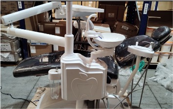 Sillon Dental modelo  AP034 color Black 2° Selección Appledental