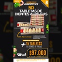 50 Tabletas de Dientes Acrílicos Vivid + Regalo 15 Adicionales