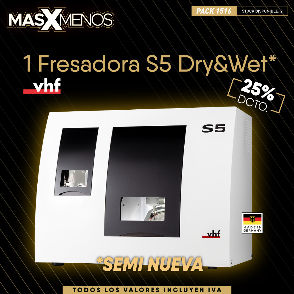 1 Fresadora S5 Dry&amp;Wet VHF *Semi nueva