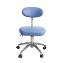 Taburete con respaldo ergonómico base metálica 338B PRO Anle