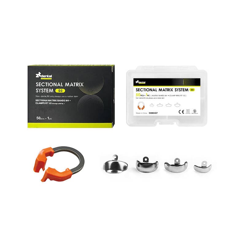 Set de 50 Bandas Matriz preformada con Anillo NiTi D3 tipo U ZT Dental