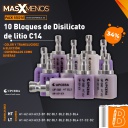 10 Bloques de Disilicato de litio C14 Upcera