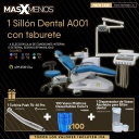 1 Sillón Dental A001 con taburete Appledental + Regalos