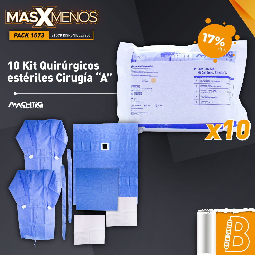 10 Kit Quirúrgicos estériles Cirugía &quot;A&quot; Machtig