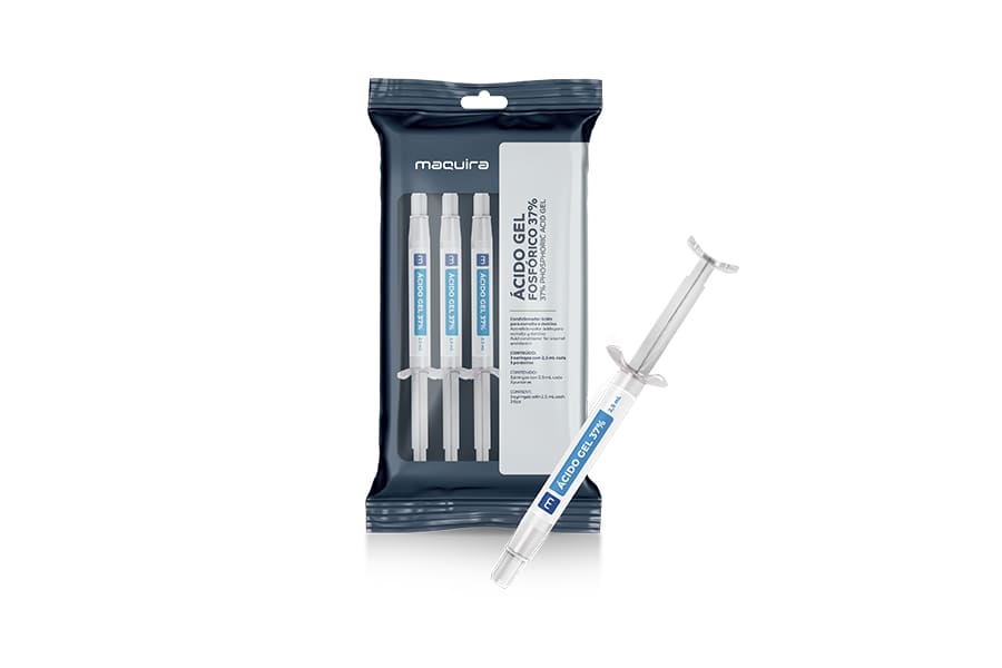 Ácido Fosfórico grabador Acid gel 37% 3 x 2,5 ml Maquira Group