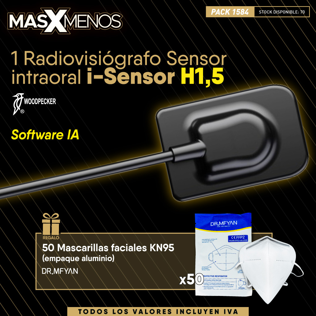 1 Radiovisiógrafo Sensor intraoral i-Sensor H1,5 Woodpecker + Regalo