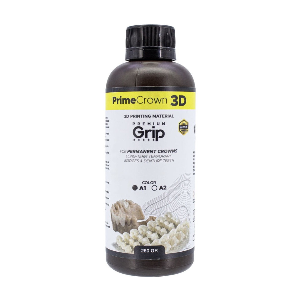 Resina para impresora 3D PrimeCrown 3D 250 gr Premium Grip