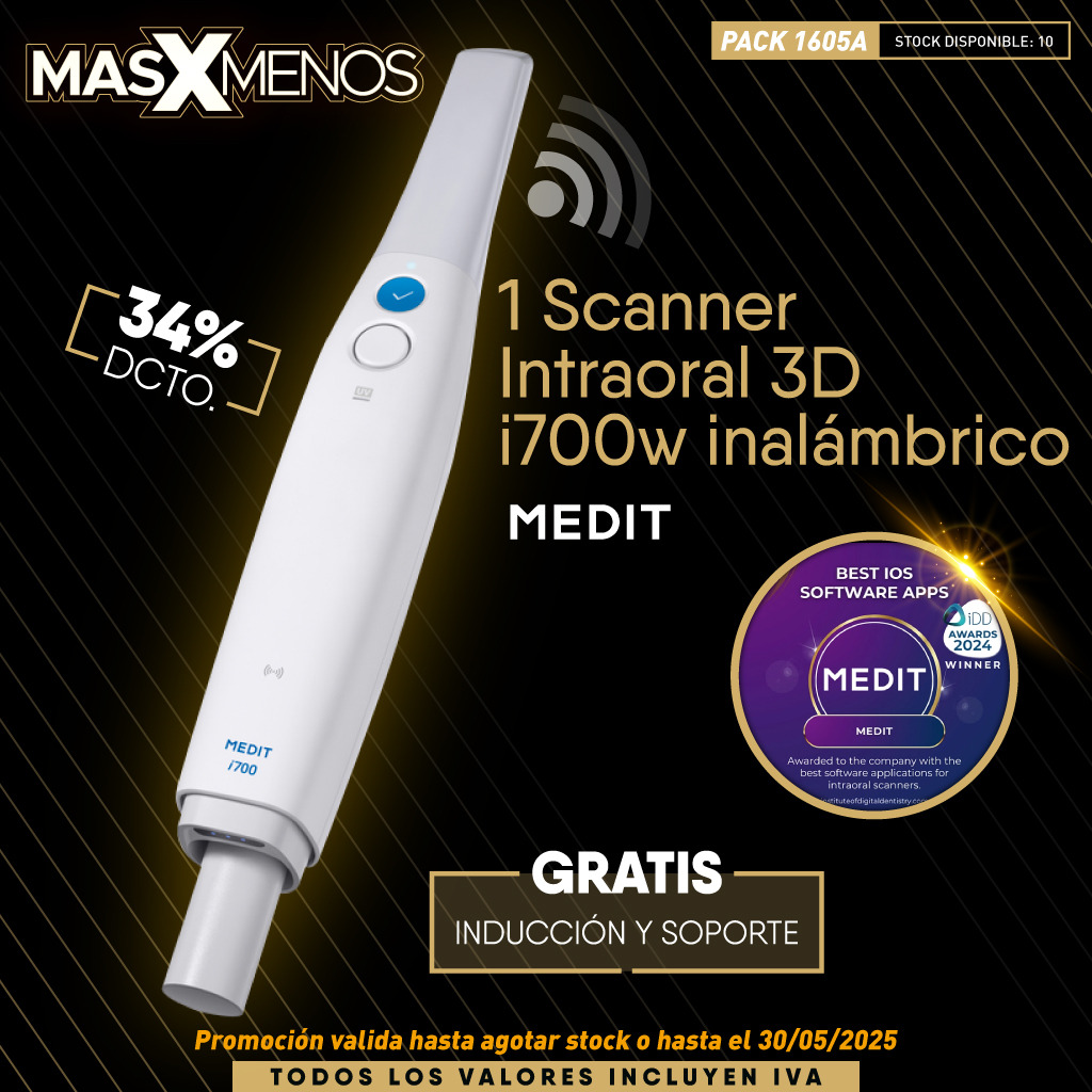 1 Scanner Intraoral 3D i700w Inalámbrico Medit
