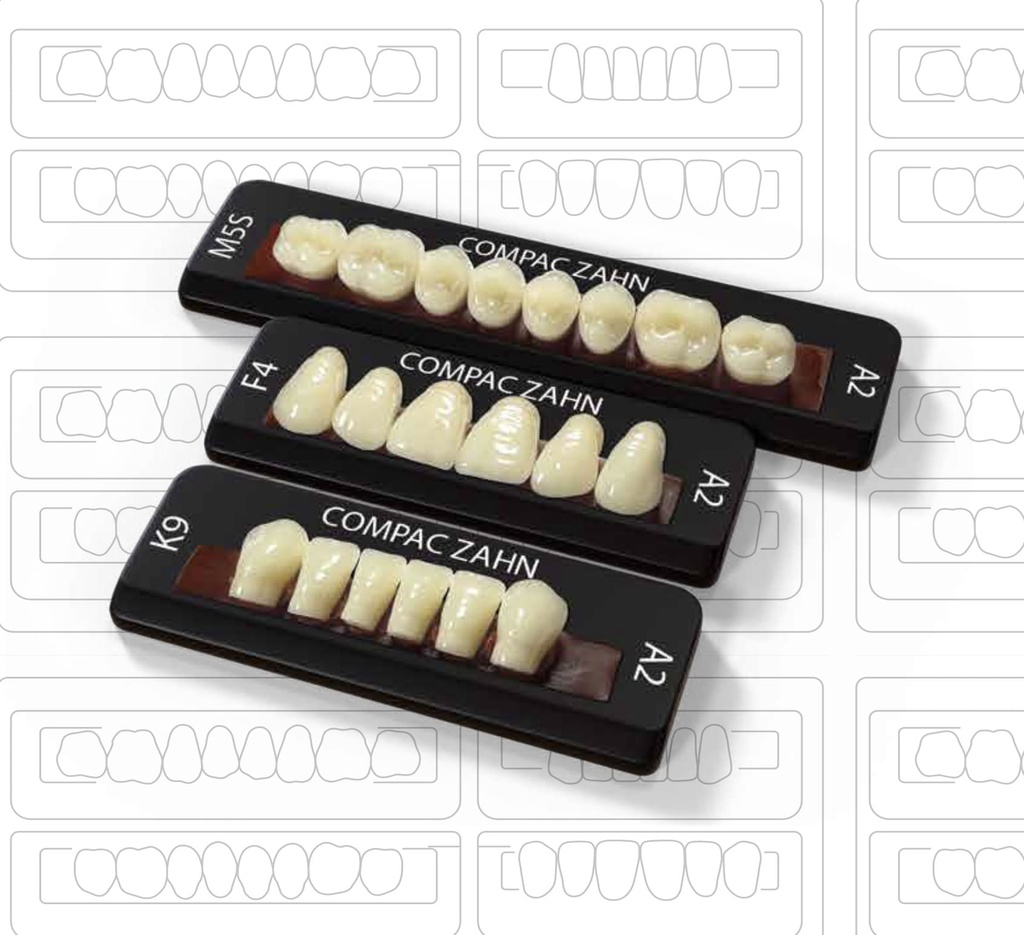 Tableta de Dientes Acrílicos H4 CompacZahn Incidental