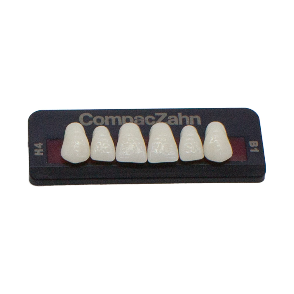 Tableta de Dientes Acrílicos H4 Upper CompacZahn Incidental