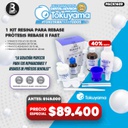 1 Kit Resina para Rebase de prótesis Rebase II Fast Tokuyama