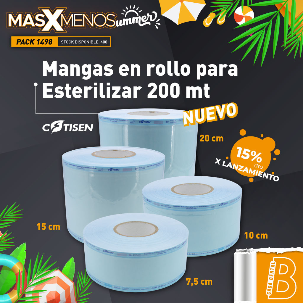 Mangas en rollo para Esterilizar 200 mt Cotisen