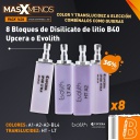 8 Bloques de Disilicato de litio B40 Upcera - Evolith