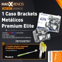1 Caso Brackets Metálicos Premium Elite Orthometric + Regalo