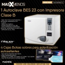 1 Autoclave BES 23 con Impresora Clase B Youjoy + 4 Cajas Bolsas para esterilización autosellantes Machtig
