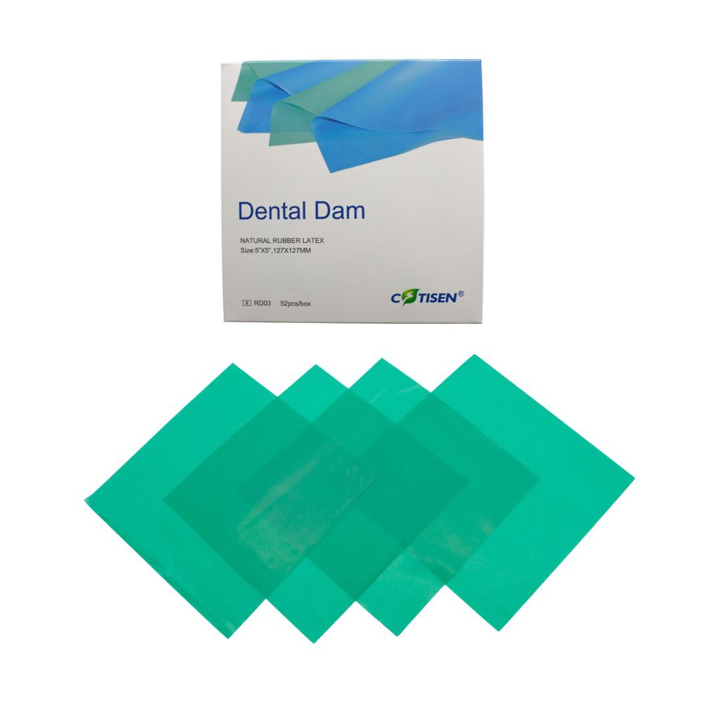 Goma Dique Verde 5"x5" Cotisen