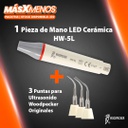 1 Pieza de Mano LED Cerámica HW-5L + 3 Puntas para Ultrasonido Woodpecker Originales