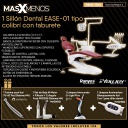 1 Sillón Dental EASE-01 tipo colibrí con taburete Youjoy by Runyes + Regalos