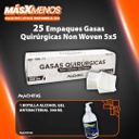 25 Gasas Quirúrgicas Non Woven 5x5 Machtig + Regalo